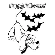 Kolorowanka piesek szczęśliwego Halloween